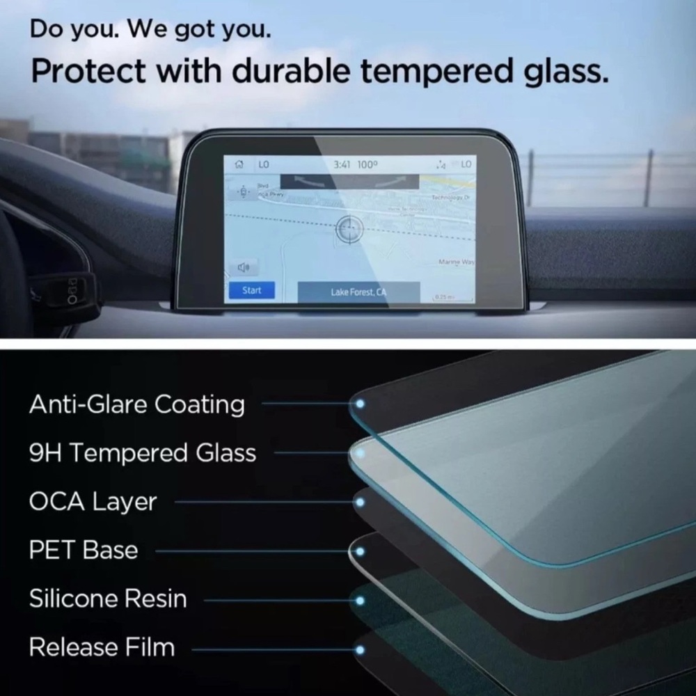 Ford Escape Screen Protector (2022/2021/2020) 8" | Spigen [Glas.TR Slim] AGR New - Picture 2 of 7